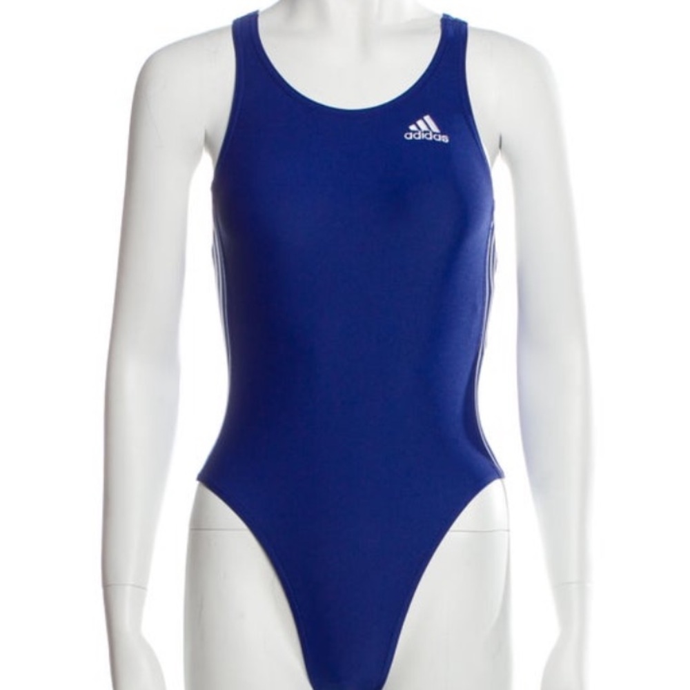 SOLD 🚨NWT Adidas One-Piece Bathing Suit in Blue/White (XXS)